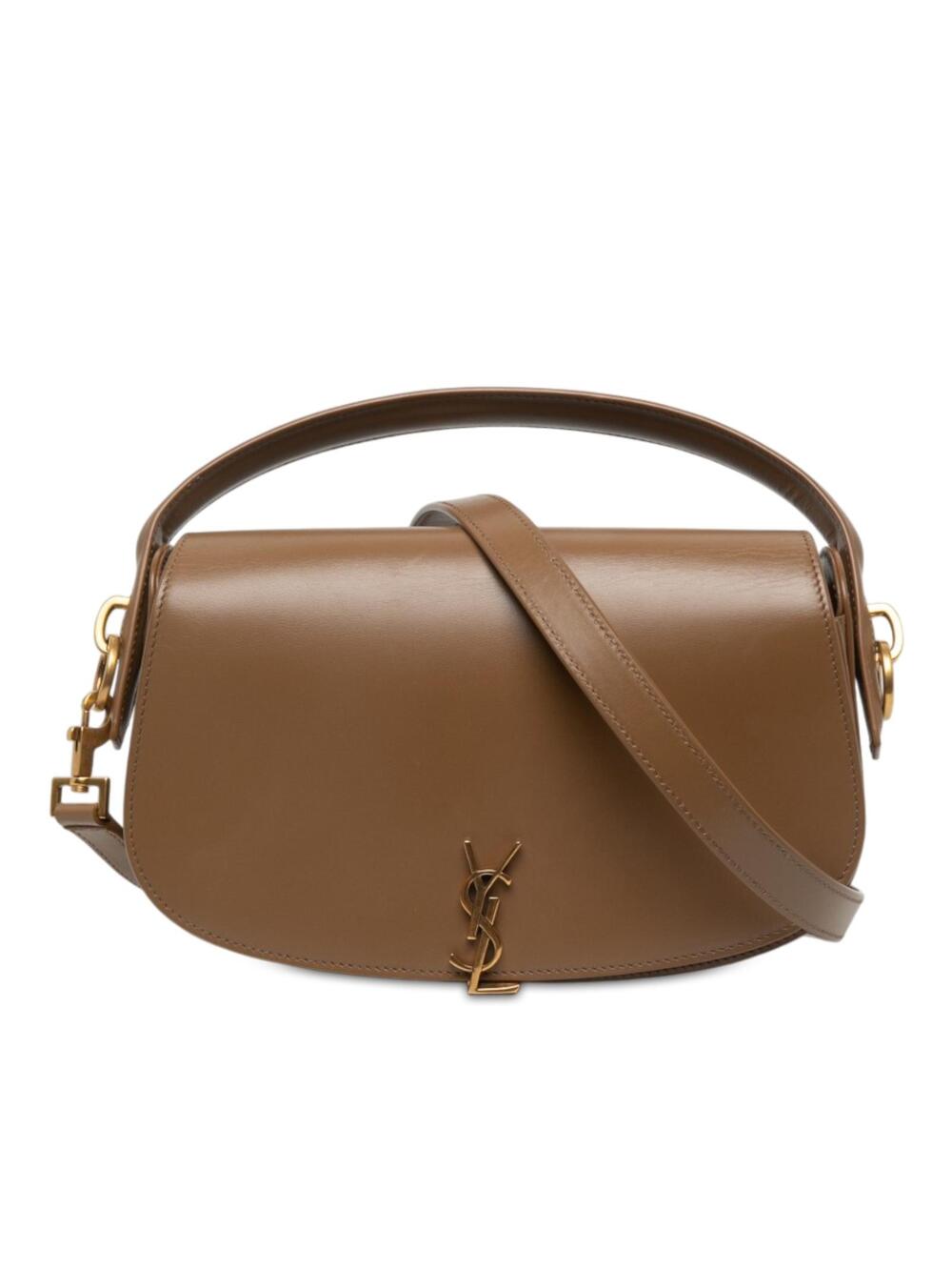 Saint Laurent Calfskin Voltaire Top #368439S14B